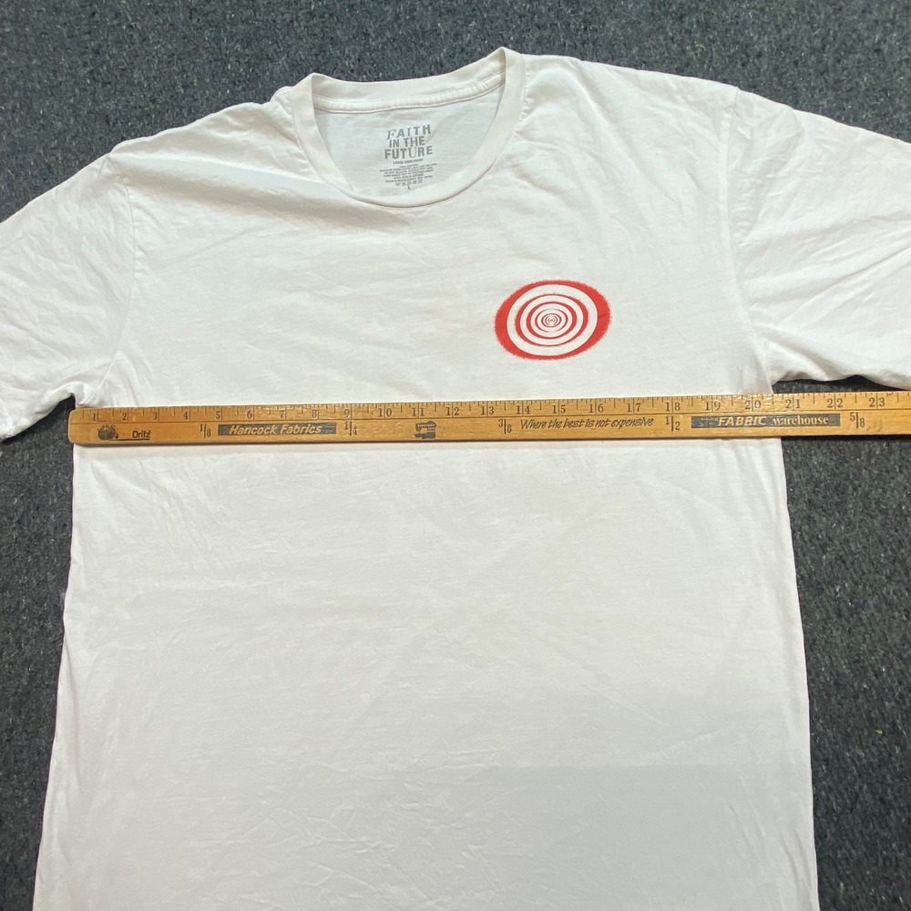 Louis Tomlinson Faith In The Future World Tour 2023 TShirt Sz L Mens White Band - Picture 8 of 10